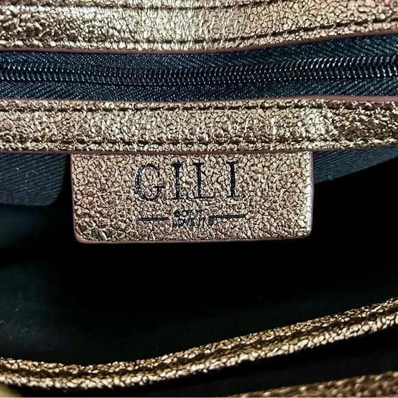 EUC GILI Genuine Leather Snake Print Crossbody Bag With Matching Card Wallet - Picture 13 of 13